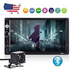 3-mp5-7010b-hd-bt-cam-4led-us Din Car Stereo Radio Player Usb Fm Bluetooth Handsfree Camera