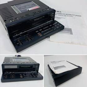 Ct-x5300yu Aiwa Vintage Stereo Car Cassette Receiver Ct-x5300 - Rare Flip Down With Aux