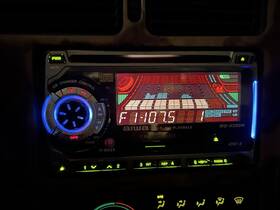 Wd-x500m Aiwa Vintage Cd Cassette Aux Car Stereo Double Din Tested Works Rare