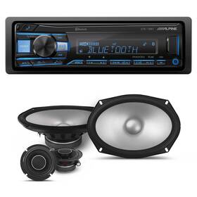 Alpinebdl230810-05-uob-k Alpine Ute-73bt Receiver S2-s69c 6x9 Inch Speakers Bluetooth Digital Media Pair