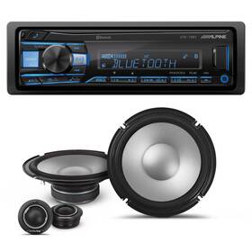 Alpinebdl230810-09-uob-k Alpine Ute-73bt Receiver And S2-s80c 8 Inch Speakers - Bluetooth Digital Media Pair Alpinebdl230810-09-uob-k Alpine Ute-73bt Receiver And S2-s80c 8 Inch Speakers - Bluetooth Digital Media Pair