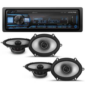 Alpine Alpinebdl230810-11-uob-k Ute-73bt Receiver 2 Pairs S2-s68 Type S 6x8 Inch Bt Digital Media Speakers