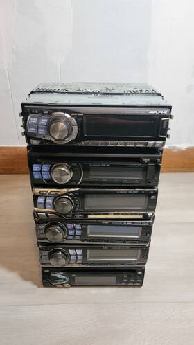 Alpine Cde-130r Lot Of 6x Vintage Car Cd Player With Removable Detachable Faceplate