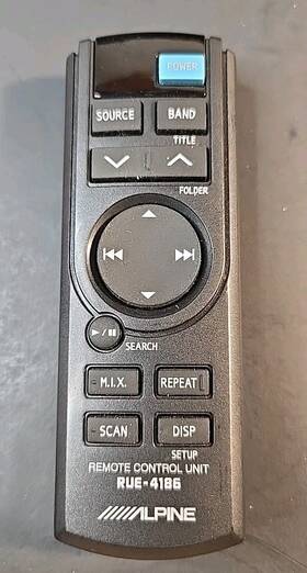 Rue-4187 Alpine Rue-4186 Car Audio System Remote Control Oem Compatible