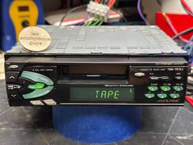 Tdm-7574j Alpine # Jdm Cassette Deck Cd Control Vintage Old School Restored Sq