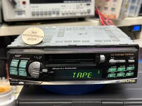 Tdm-7580j Alpine # Jdm Cassette Deck Cd Control Vintage Old School Restored Sq