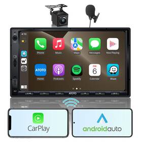 Atoto 970252677692 Upgrade Double Din Car Stereo With Wireless Carplay Android