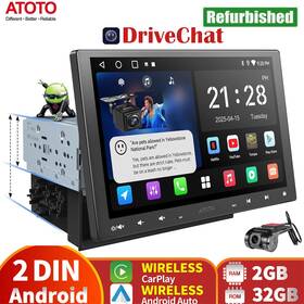 Atoto A5lg110t-s02 A5l Floating 10.1 Inch Single Din Android Car Stereo Gps Genai Dsp Dvr Camera