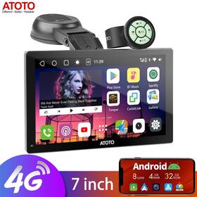P9e07prb Atoto P9 7 Inch Portable Ai Android Car Stereo 4 32g 4g Lte Gps Track Carplay Remote