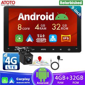 S8ebg2094ms-s01-used Atoto S8 9 Inch Universal Android 4g 32g Gps Carplay Car Stereo Radio Lte Camera