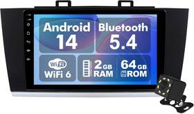 X004r28lh7 Beslove 9 Inch 64g Android Auto Carplay Stereo For Subaru Outback Legacy 2015-2018