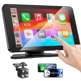 Bokilino 712417789941 Apple Carplay Screen For Car 7 Inch Hd Portable Stereo Touch With Wir