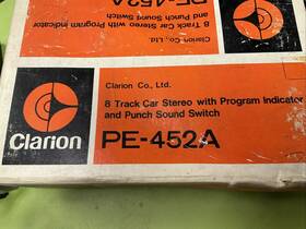 Pe-451t Clarion Pe-451 Vintage Superminiature 8 Track Car Stereo