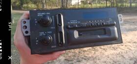 Delco Csscan7 Am/fm Cassette In-dash Car Stereo Head Unit 1.5 Din Dual Knobs