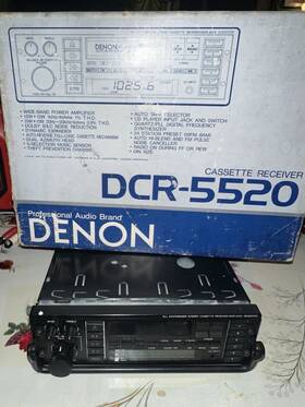 Denon Dcr-5520 Nos Old Stock Vintage Car Audiocassette Radio Pull Out Stereo