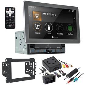 99-6518b Dual Electronics 10.1 Inch Touchscreen Bluetooth Am/fm Apple Carplay Stereo For 2013-2024 Ram 1500