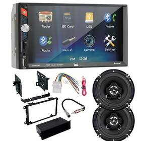 Gmk421-gwh416 Dual Electronics Xvm279spk2 7 Inch Bluetooth Am/fm Radio Car Stereo For 2003-2006 Gmc Sierra 1500