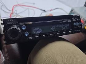 5342 Eclipse Fujitsu Cd Player Car Stereo Old School Single Din
