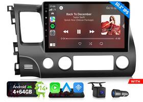 Eonon St3crahciv1x7auseuu2 Android 14 4 64 10.1 Inch Ips For Honda Civic 8th Gen 2006-2011 Car Radio Carplay Gps