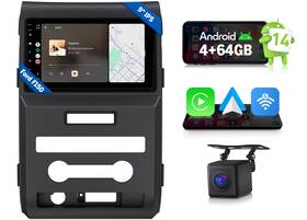 Stbcfdf1x7ausenm1 Eonon Fdf1x7a 9 Inch Android 14 4 64 Car Radio Gps Carplay Stereo Head Unit For Ford F-150
