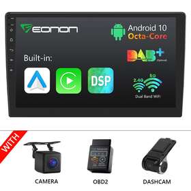 Stcvracq03seuseuu2 Eonon Cam Obd Dvr Double Din 10.1 Inch Octa Core Android Carplay Car Stereo Gps Navigation