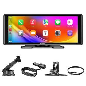 Essgoo Ts0001 10.26in Ips Touchscreen Portable Car Stereo With Apple Carplay Android