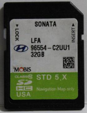 96554-c2uu1 Factory Oem Radio Sd11 Hyundai Sonata 2018 2019 Nav Navigation Map Sd Memory Card