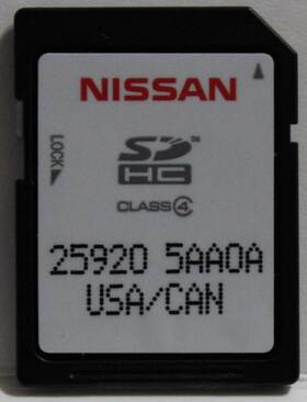 5aa0a Factory Oem Radio Sd115 Nissan Murano 2015 2016 Nav Navigation Map Sd Memory Card 25920