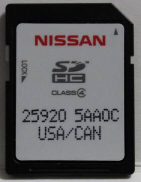5aa0c Factory Oem Radio Sd116 Nissan Murano 2015 2016 2017 Nav Navigation Map Sd Card 25920