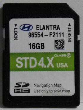 96554-f2111 Factory Oem Radio Sd13 Hyundai Elantra 2016 2017 2018 Nav Navigation Map Sd Card