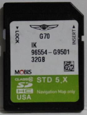 96554-g9501 Factory Oem Radio Sd14 Genesis G70 2019 2020 Nav Navigation Map Sd Memory Card