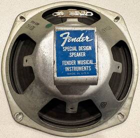 Jensen 465-649 Vintage 1966 8 Inch Fender Special Design Speaker Original Cone Made In Usa
