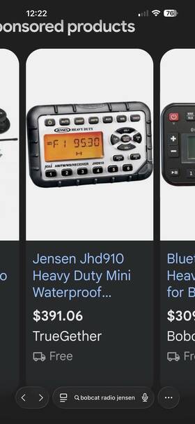 7159873 Jenson Bobcat Radio