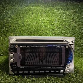 Dpx-4100 Kenwood Bluetooth 2din Cd And Cassette Deck Tested Working From Japan