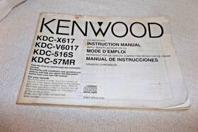 Kdc-x617 Kenwood Kdc-57mr Cd-receiver Instruction Manual V6017 516s 57mr Car Stereo