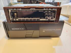 Kenwood Kdc-985r D-mask Old School Car Stereo Wood Faceplate With Cd Changer
