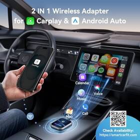 Kukiho 008678262713 Wireless Carplay Adapter For Iphone Compatible - Blue