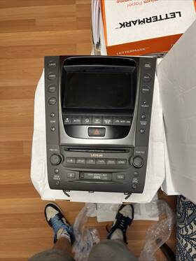 86120-30f90 Lexus 2008 Gs350 Navigation Touchscreen Radio Display