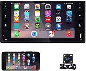 Liehuzhekeji 702248616417 Double Din Car Stereo Radio 7 Inch Touch Screen Bluetooth Fm Receiver W