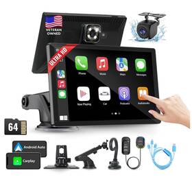 Linkndrivedash 197644994373 Portable Apple Carplay Screen For Car 9 Inch Wireless And Android Au