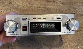 Mx Crown Cs-120 Vintage Shaft Style Car Radio Cassette Signal Cs-850 Untested