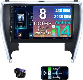 X004tme115 Nunoo 10.1 Inch 8core 4 32g Android Auto Carplay Toyota Camry 2015-2017 No Power Cable
