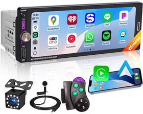 6289w Oeretzrac 6.9 Inch Single Din Car Radio With Wireless Apple Carplay Bluetooth 5.2 Am