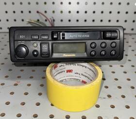Panasonic Cq-e01euc-p Vintage Car Stereo Cassette Tape Player Auto Reverse Radio
