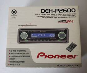 Deh-p2600 Pioneer Dex-p2600 Old School Stereo Cd Player Remote Control Mofset 50wx4