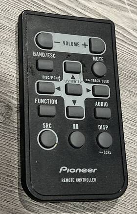 Oxe1047 Pioneer Remote Control Cd Car Player Genuine Oem 14 Buttons Black Tested