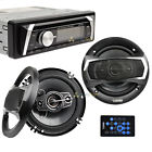 Pkg-18 Bluetooth Single Din Radio With Watt Speaker Combo 663593062307