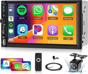 8268k Rimoody Double Din Car Stereo 7-inch Hd Ips Touchscreen Wireless Apple