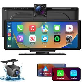Rionhex 765574101675 Portable Wireless Carplay Car Stereo 10.26 Inch Hd Screen For With C