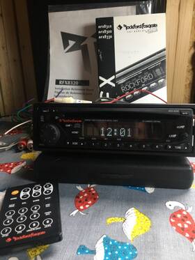 8320 Rockford Fosgate Rfx Cd Car Stereo Receiver Clean Working With Remote